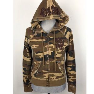 Miss Me Camo Sweatshirt Size Small